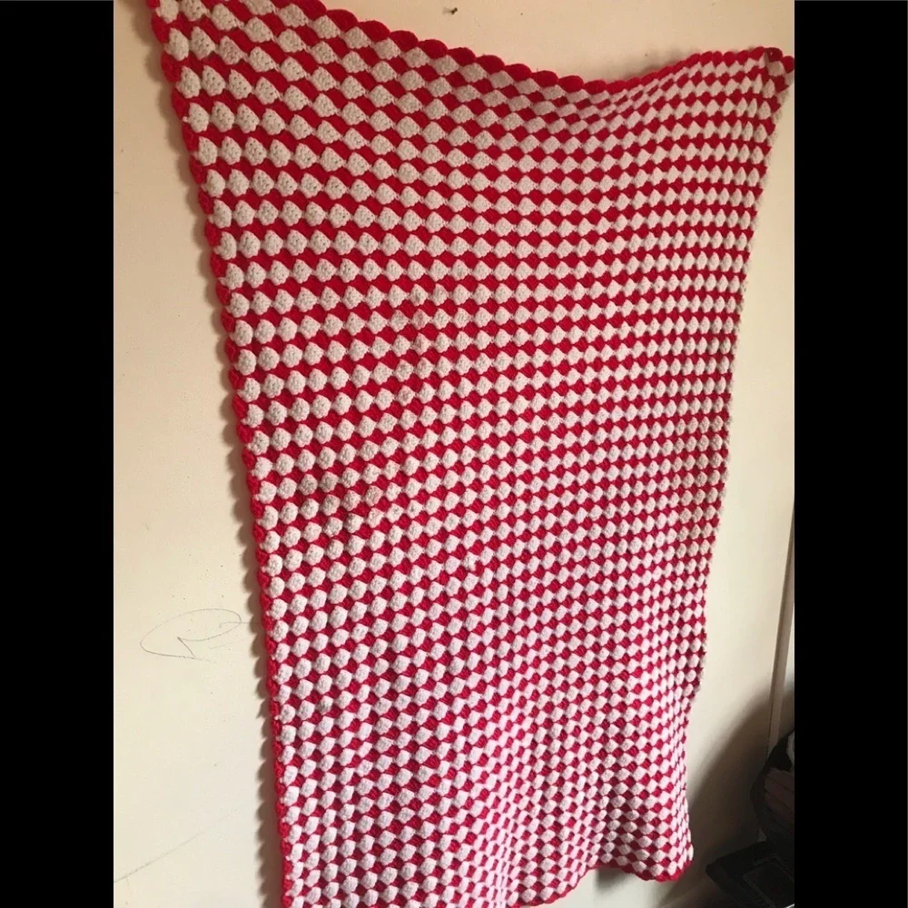Rare Vintage 1960’s Hand Sewn Reversible Blanket